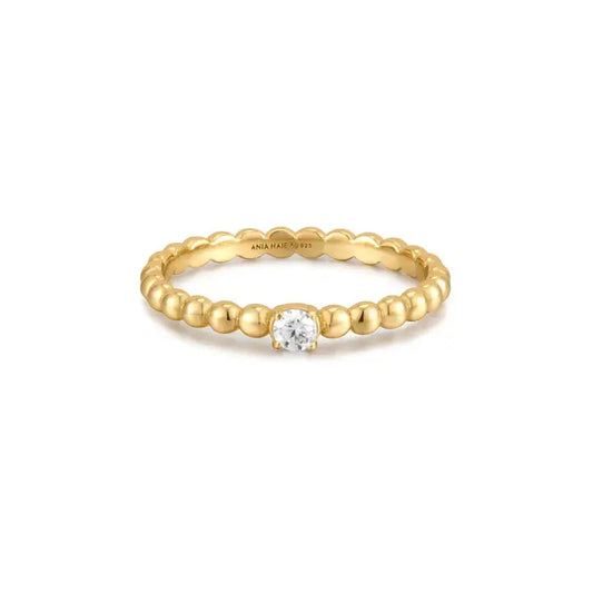 Ania Haie R059-01G-56 Δαχτυλίδι Cubic Zirconia Από Επιχρυσωμένο Ασήμι