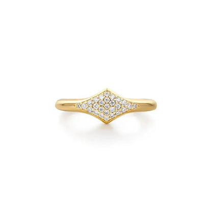 Ania Haie R061-05G-58 Δαχτυλίδι Pavé Sparkle Από Επιχρυσωμένο Ασήμι