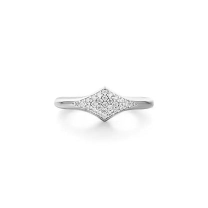 Ania Haie R061-05H-58 Δαχτυλίδι Pavé Sparkle Από Επιπλατινωμένο Ασήμι