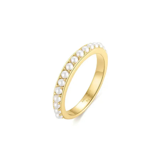 Ania Haie R069-03G-56 Δαχτυλίδι Shell Pearl Από Επιχρυσωμένο Ασήμι με Πέρλα