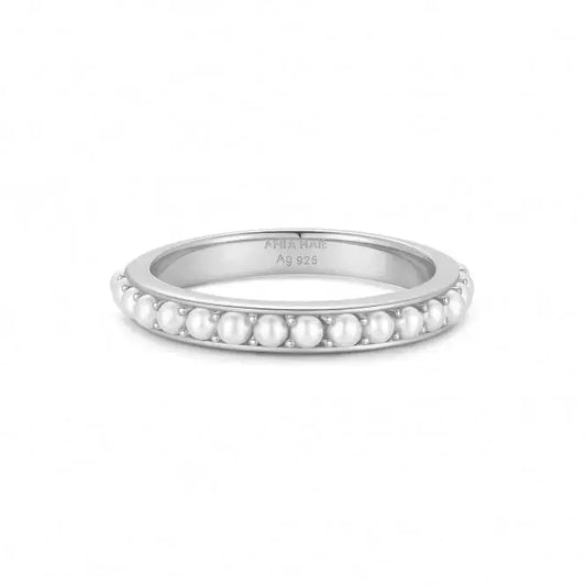 Ania Haie R069-03H-56 Δαχτυλίδι Shell Pearl Από Επιπλατινωμένο Ασήμι με Πέρλα