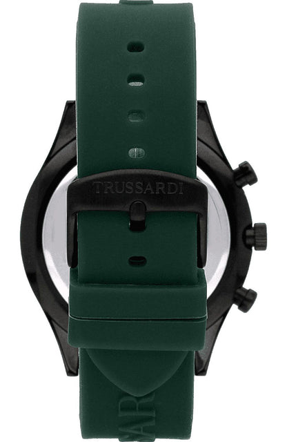 TRUSSARDI R2451148002 T-Logo Multifunction Green Rubber Strap
