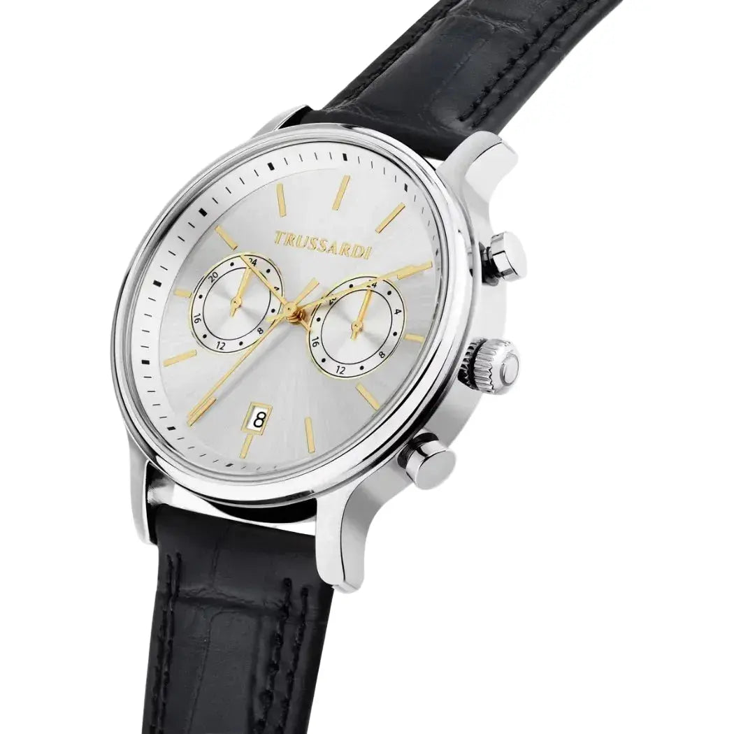 TRUSSARDI R2451127002 T-Light Multifunction Brown Leather Strap