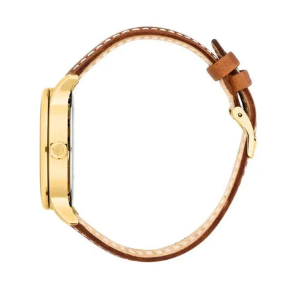 TRUSSARDI R2451127002 T-Light Multifunction Brown Leather Strap