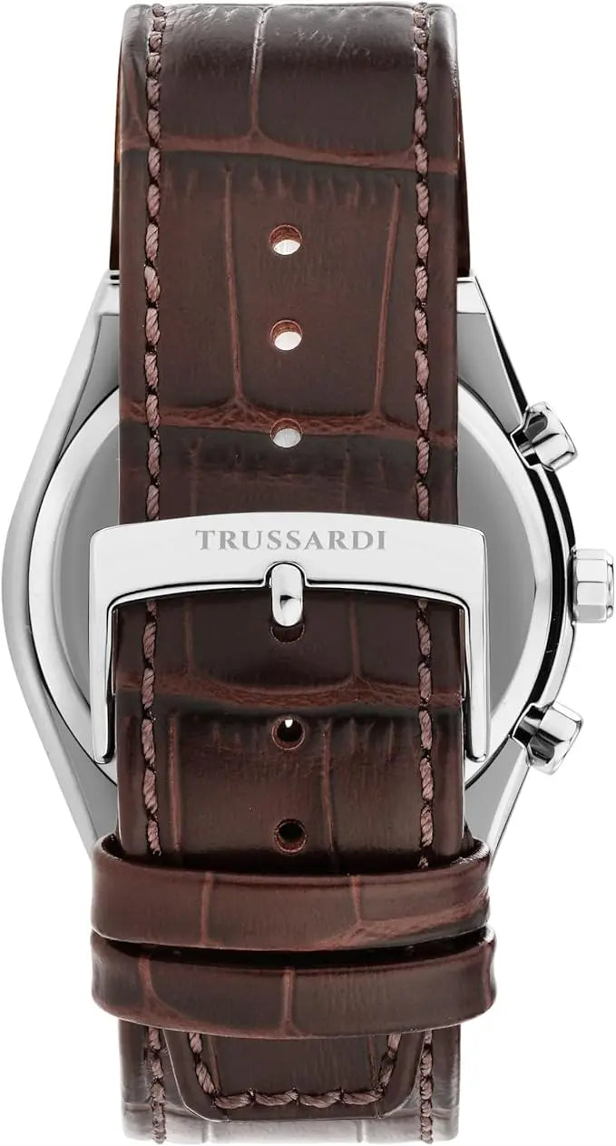 TRUSSARDI R2451175002 T-Milanο Multifunction Brown Leather Strap