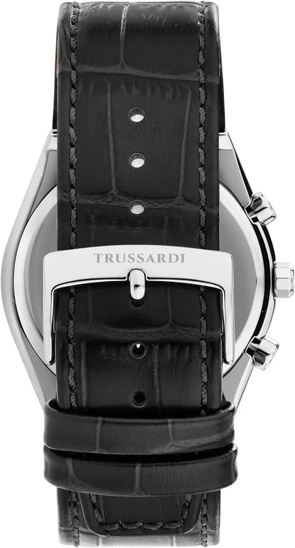 TRUSSARDI R2451175003 T-Milanο Multifunction Black Leather Strap