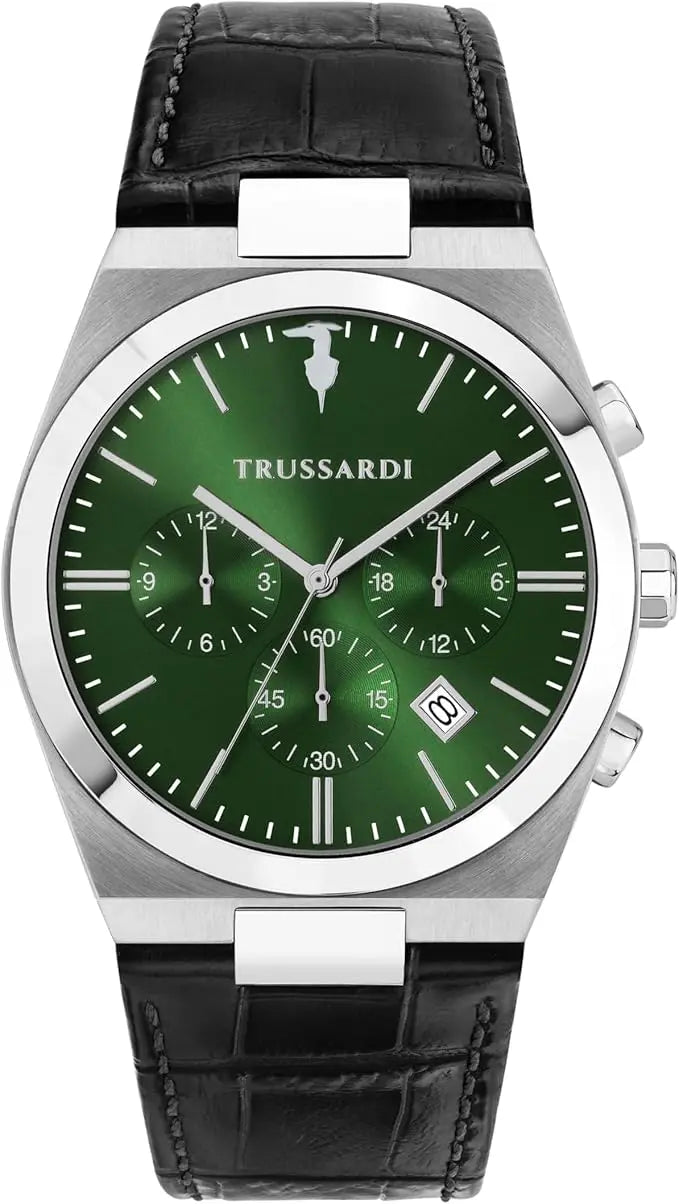 TRUSSARDI R2451175003 T-Milanο Multifunction Black Leather Strap