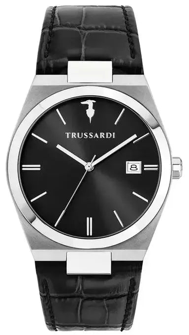 TRUSSARDI R2451175004 T-Milano Black Leather Strap