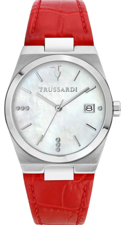 TRUSSARDI R2451175502 T-Milano Red Leather Strap