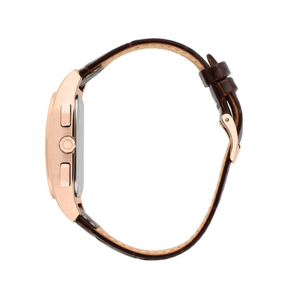 TRUSSARDI R2451127002 T-Light Multifunction Brown Leather Strap