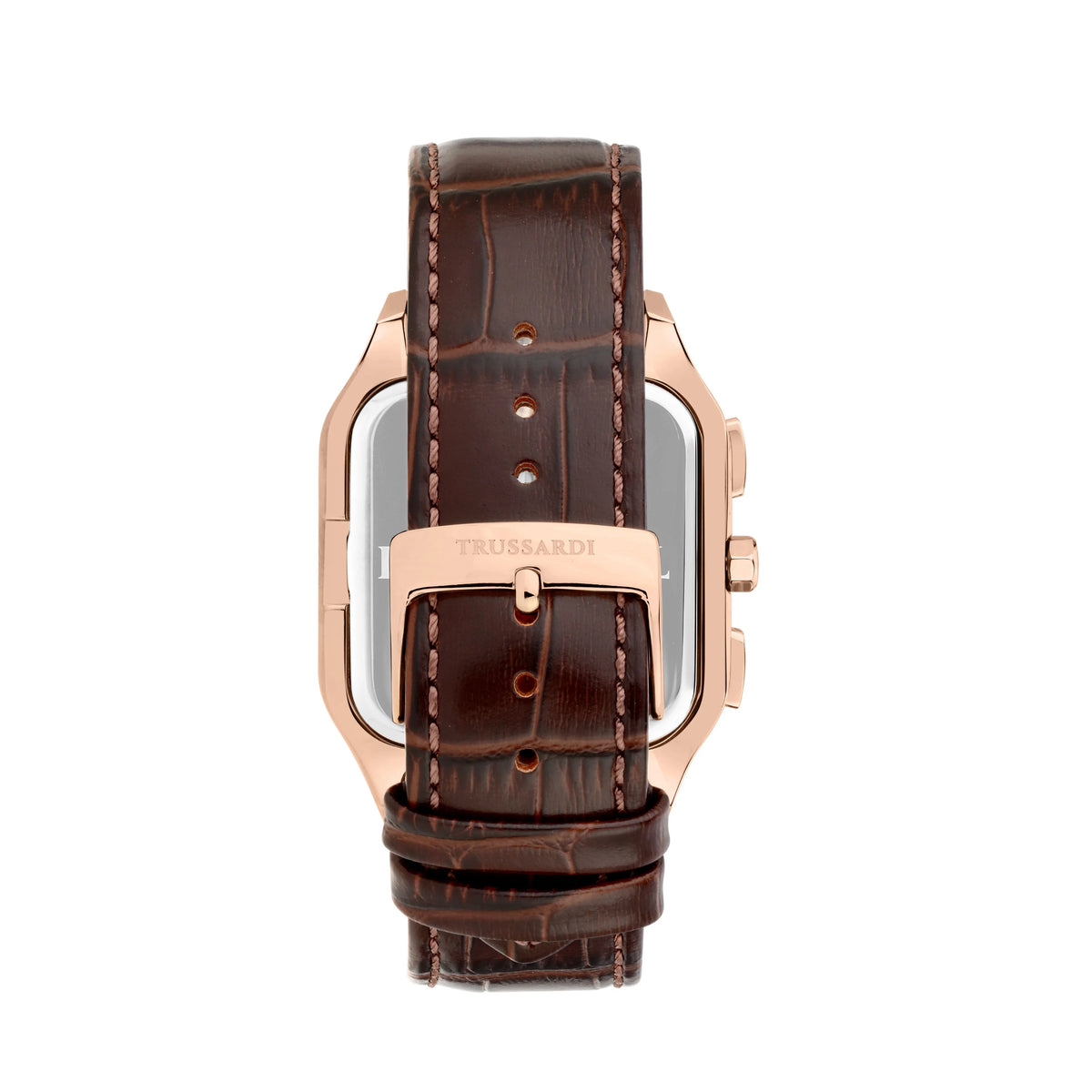 TRUSSARDI R2451127002 T-Light Multifunction Brown Leather Strap