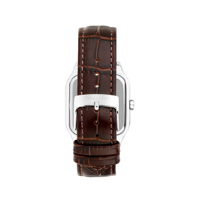 TRUSSARDI R2451178001 T-Quadro Brown Leather Strap