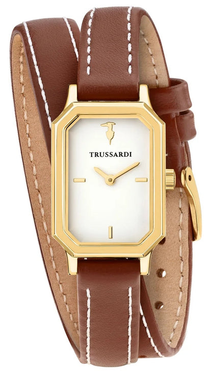 TRUSSARDI R2451179500 T-Brera Brown Leather Strap