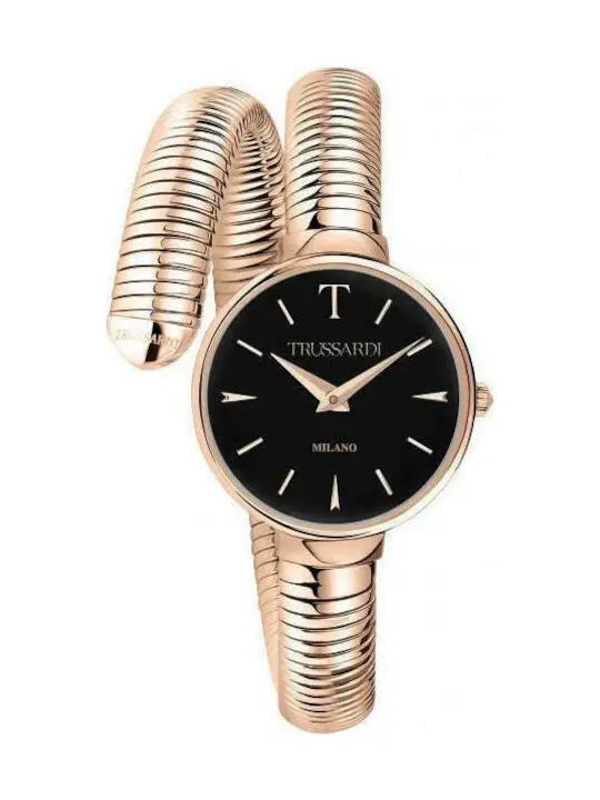 TRUSSARDI R2453132501 T-Lissom Rose Gold Stainless Steel Bracelet Trussardi