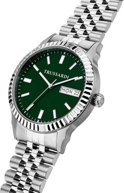 TRUSSARDI R2453141010 T-Bent Silver Stainless Steel Bracelet