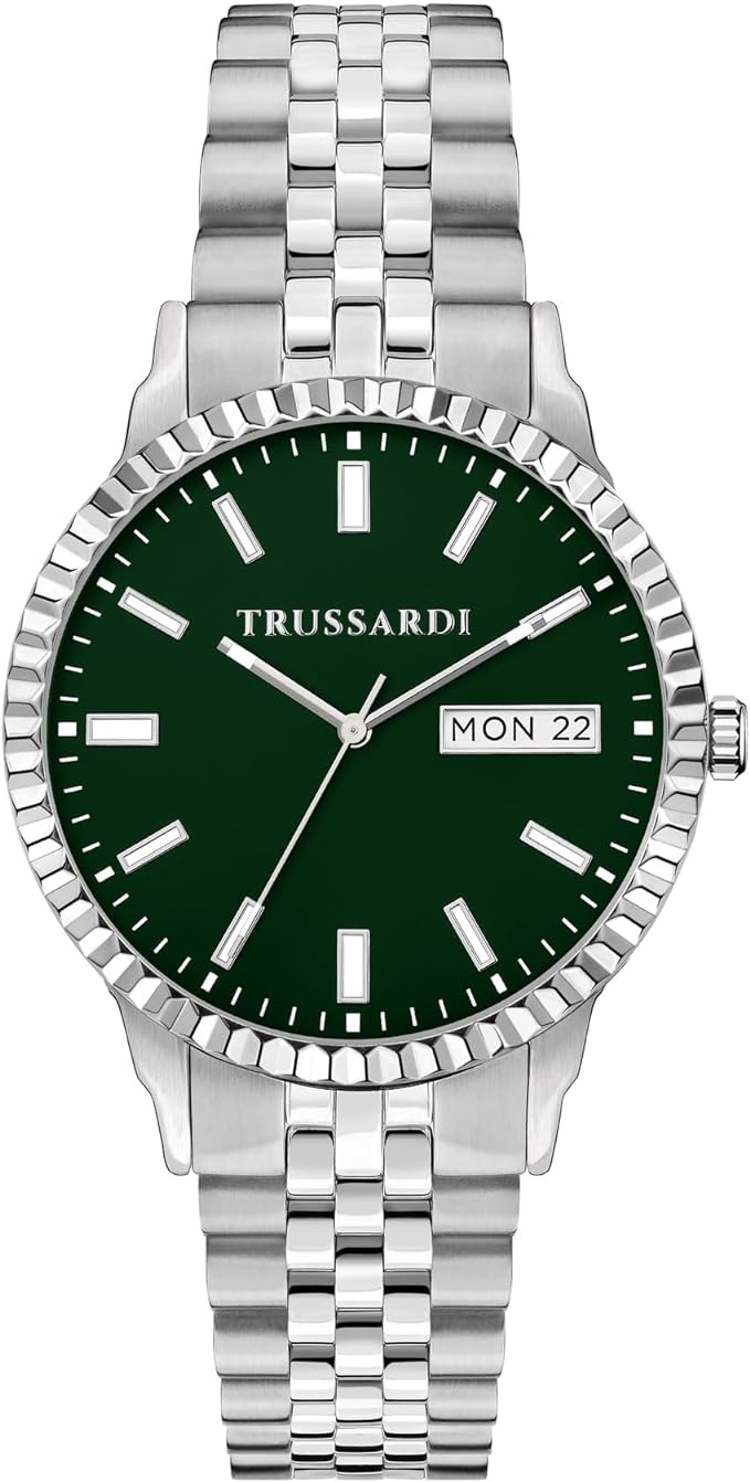 TRUSSARDI R2453141010 T-Bent Silver Stainless Steel Bracelet