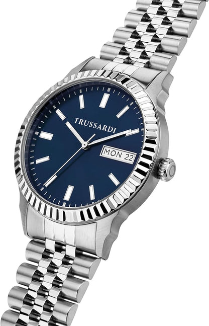 TRUSSARDI R2453141011 T-Bent Silver Stainless Steel Bracelet