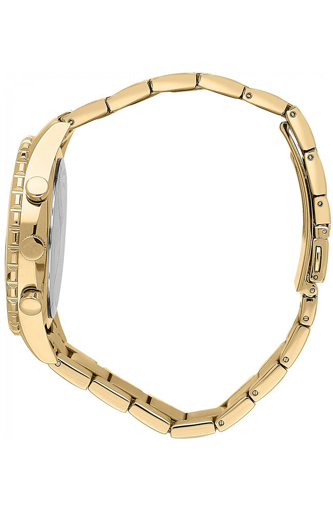 TRUSSARDI R2453143006 T-Logo Multifunction Gold Stainless Steel Bracelet