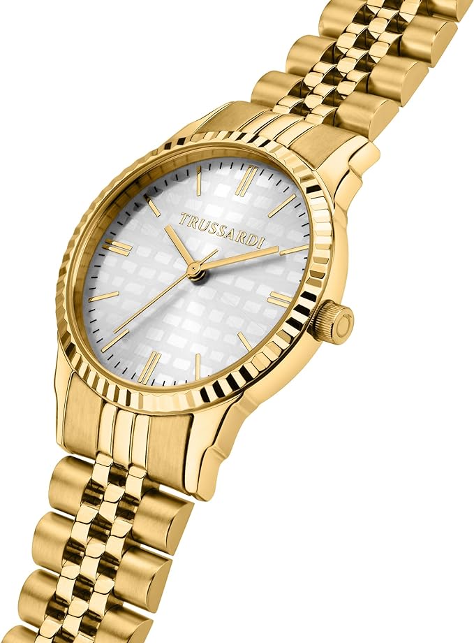 TRUSSARDI R2453144509 T-Bent Gold Stainless Steel Bracelet