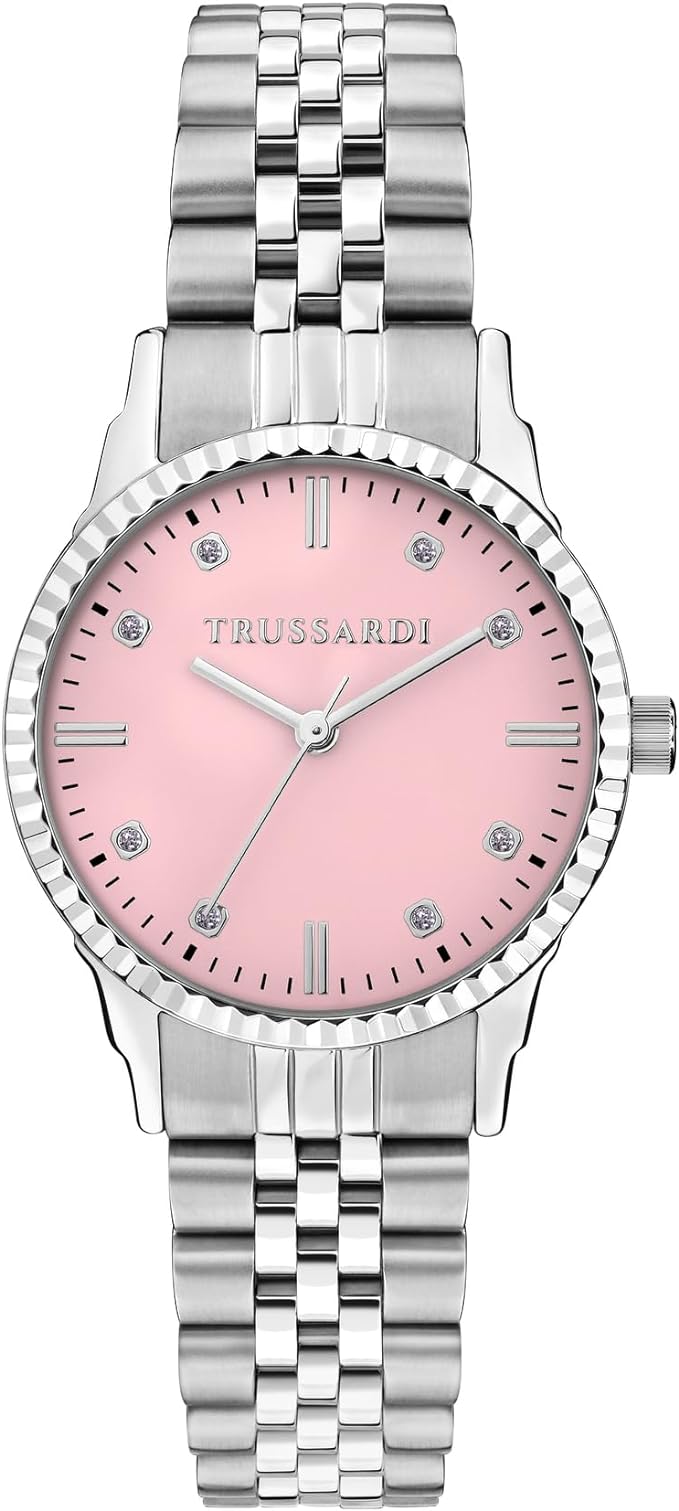 TRUSSARDI R2453144510 T-Bent Silver Stainless Steel Bracelet