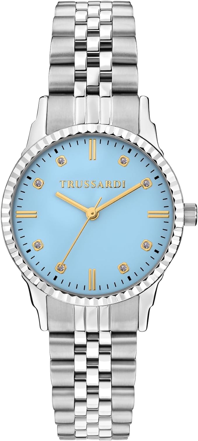 TRUSSARDI R2453144511 T-Bent Silver Stainless Steel Bracelet