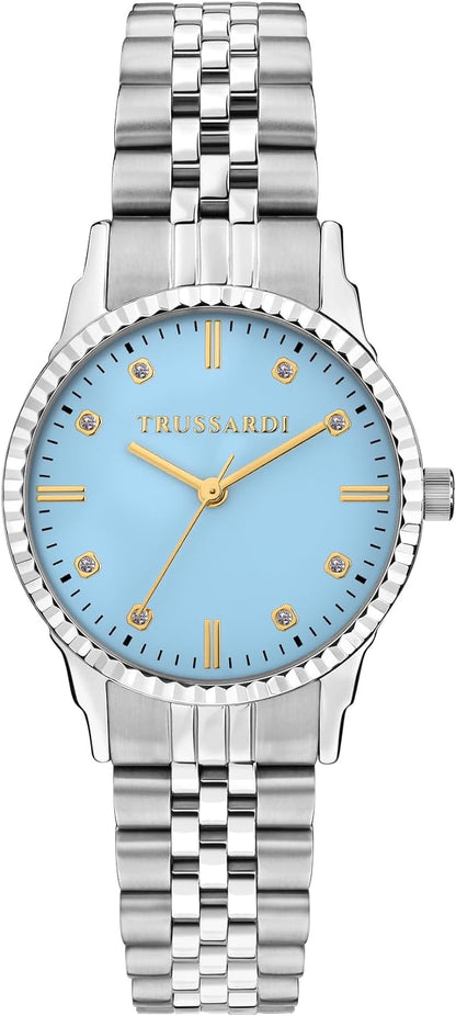 TRUSSARDI R2453144511 T-Bent Silver Stainless Steel Bracelet