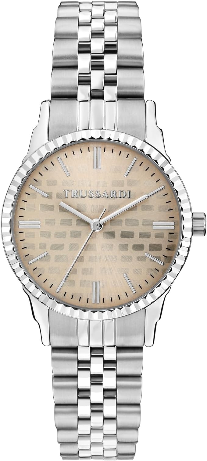 TRUSSARDI R2453144512 T-Bent Silver Stainless Steel Bracelet