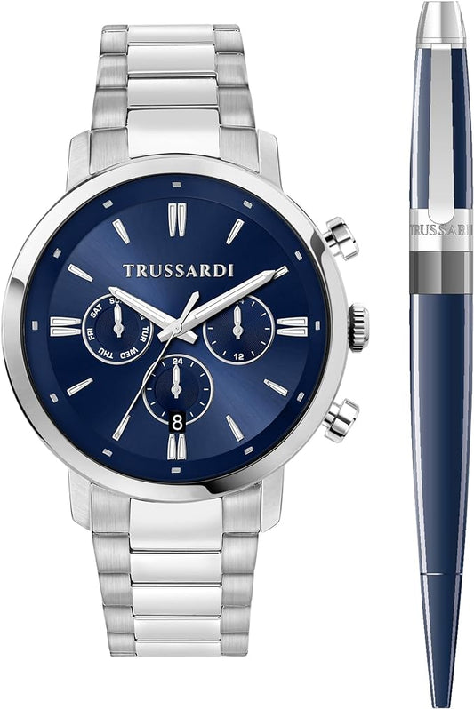 TRUSSARDI R2453147018 T-Couple Silver Stainless Steel Bracelet