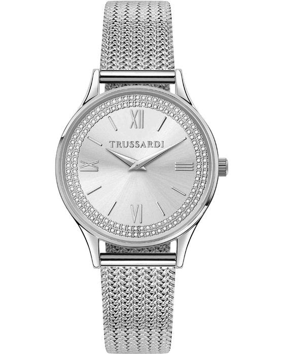 TRUSSARDI R2453152509 T-Star Silver Stainless Steel Bracelet Trussardi