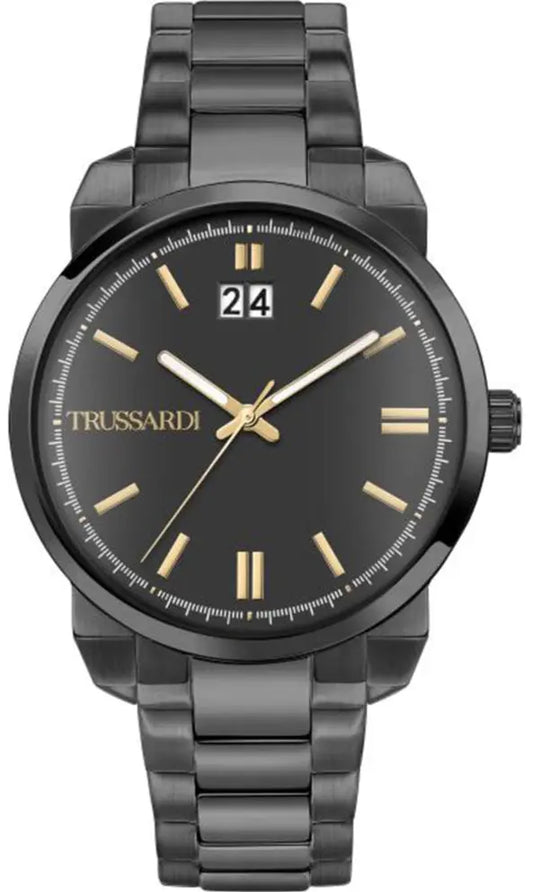 TRUSSARDI R2453154004 T-City Black Stainless Steel Bracelet