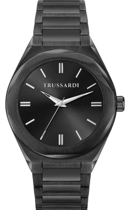 TRUSSARDI R2453156005 T-Big Black Stainless Steel Bracelet