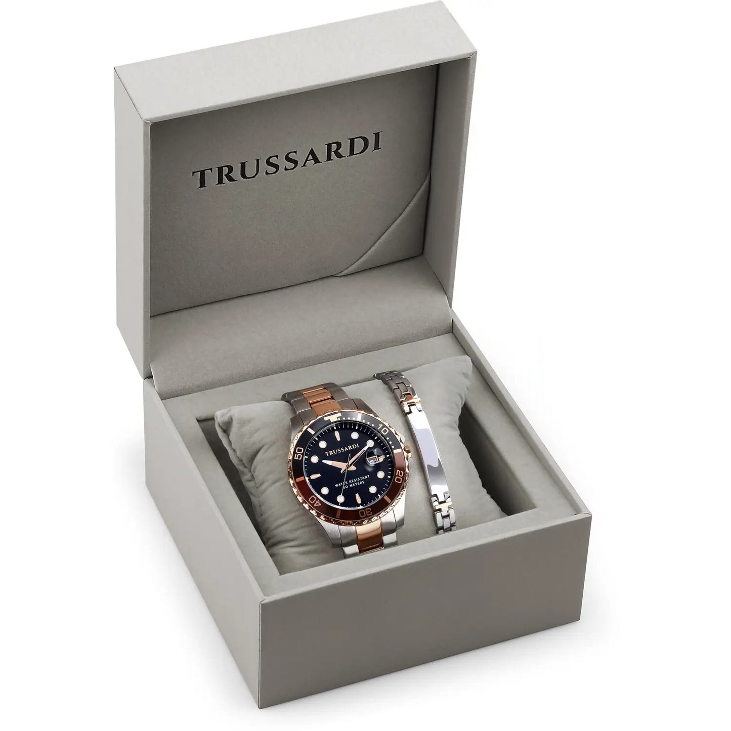 TRUSSARDI R2453169001 City Life Two Tone Stainless Steel Bracelet