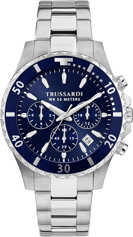 TRUSSARDI R2453169003 City Life SIlver Stainless Steel Bracelet