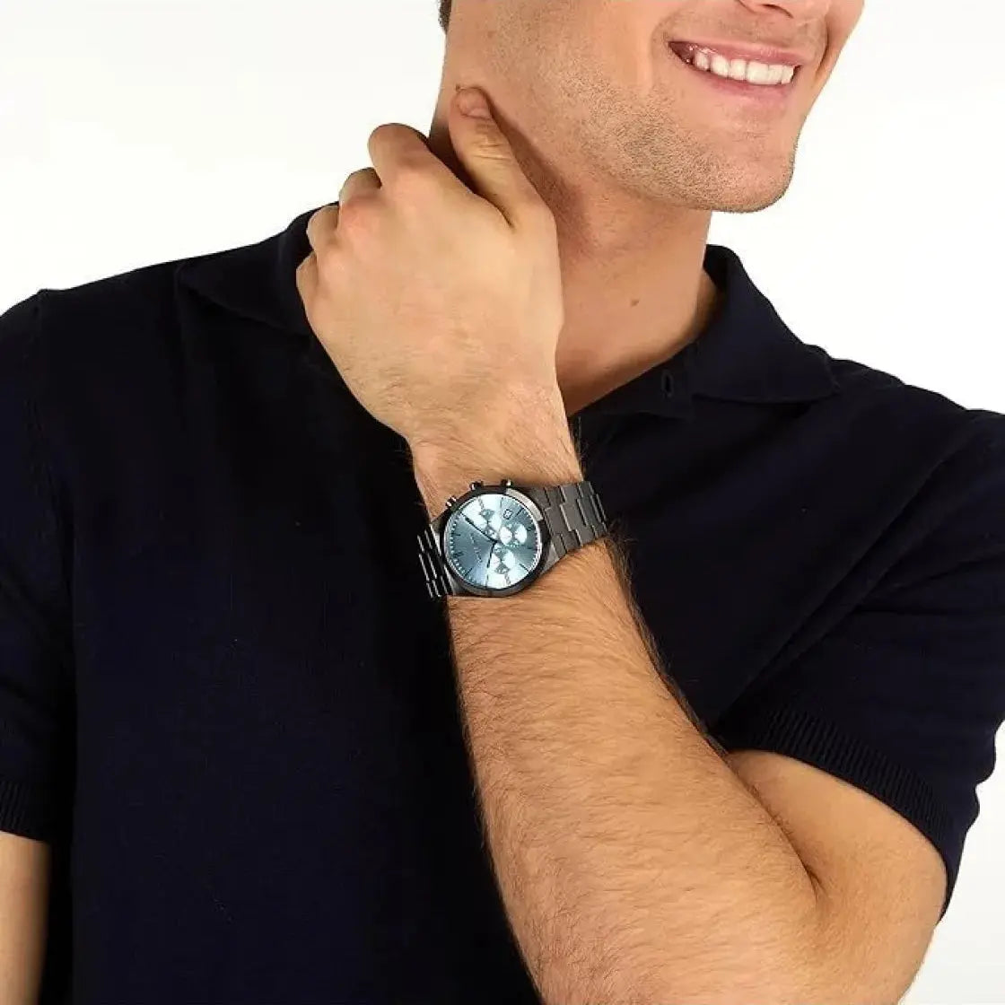 TRUSSARDI R2453175001 T-Milano Black Stainless Steel Bracelet