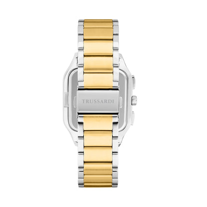 TRUSSARDI R2453177004 T-Quadro Two Tone Stainless Steel Bracelet