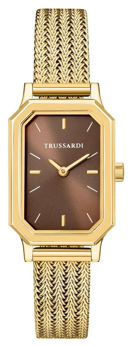 TRUSSARDI R2453179507 T-Brera Gold Stainless Steel Mesh Bracelet