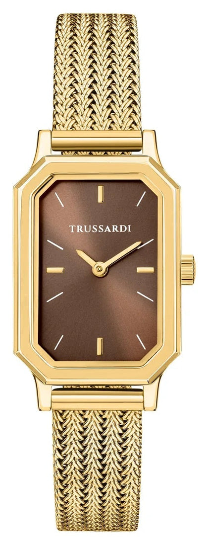 TRUSSARDI R2453179507 T-Brera Gold Stainless Steel Mesh Bracelet