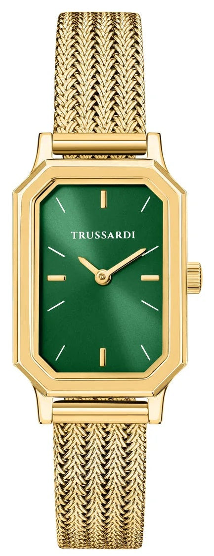 TRUSSARDI R2453179508 T-Brera Gold Stainless Steel Mesh Bracelet