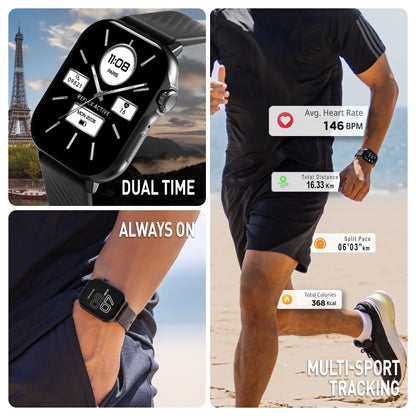 Reflex Active RA-400S-XL-01 Smartwatch Black Silicon Strap