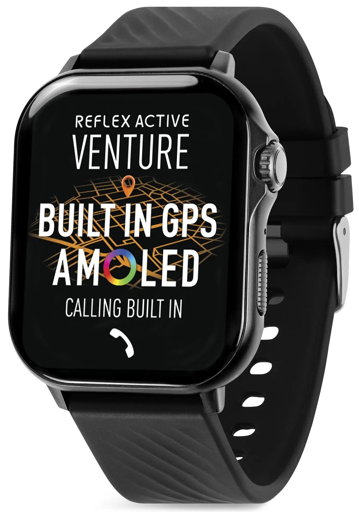 Reflex Active RA-400S-XL-01 Smartwatch Black Silicon Strap