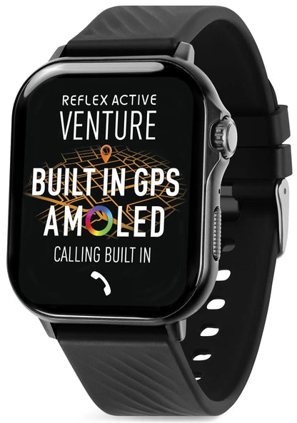Reflex Active RA-400S-XL-01 Smartwatch Black Silicon Strap