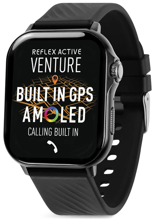 Reflex Active RA-400S-XL-01 Smartwatch Black Silicon Strap