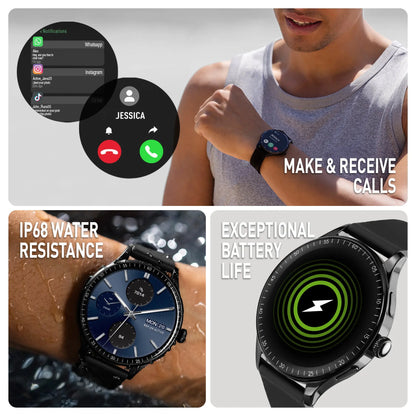 Reflex Active RA-SP-300R-01 Smartwatch Black Silicon Strap