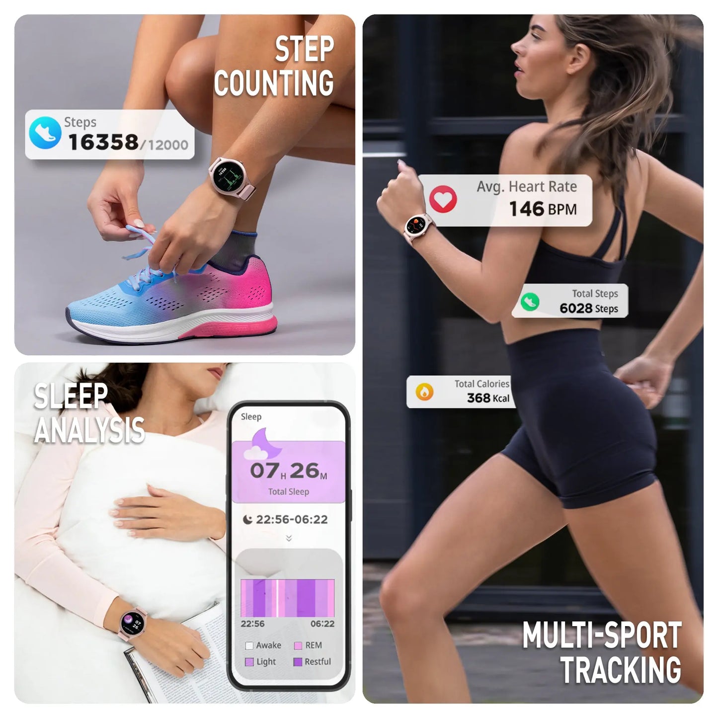 Reflex Active RA-SP-300R-02 Smartwatch Beige Silicon Strap