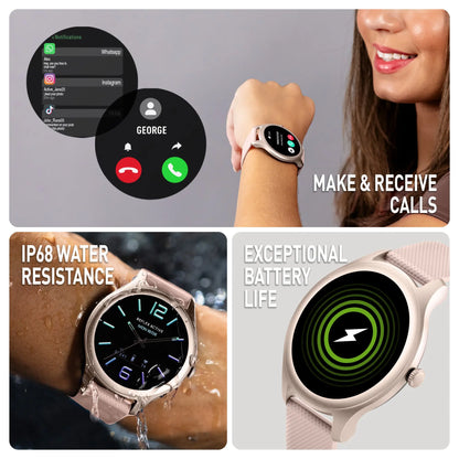 Reflex Active RA-SP-300R-02 Smartwatch Beige Silicon Strap