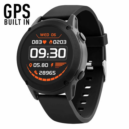 Reflex Active RA18-2148 GPS Smartwatch Black Silicon Strap