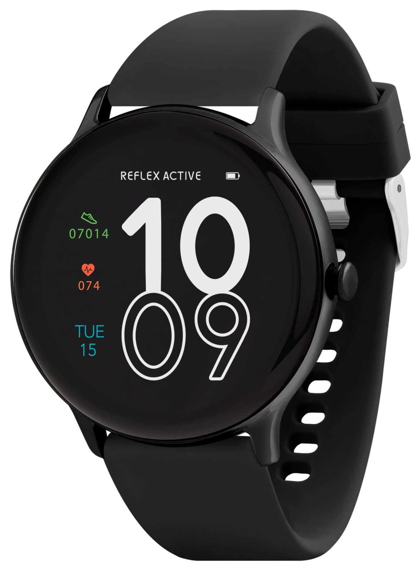 Reflex Active RA22-2182 Smartwatch Black Silicon Strap