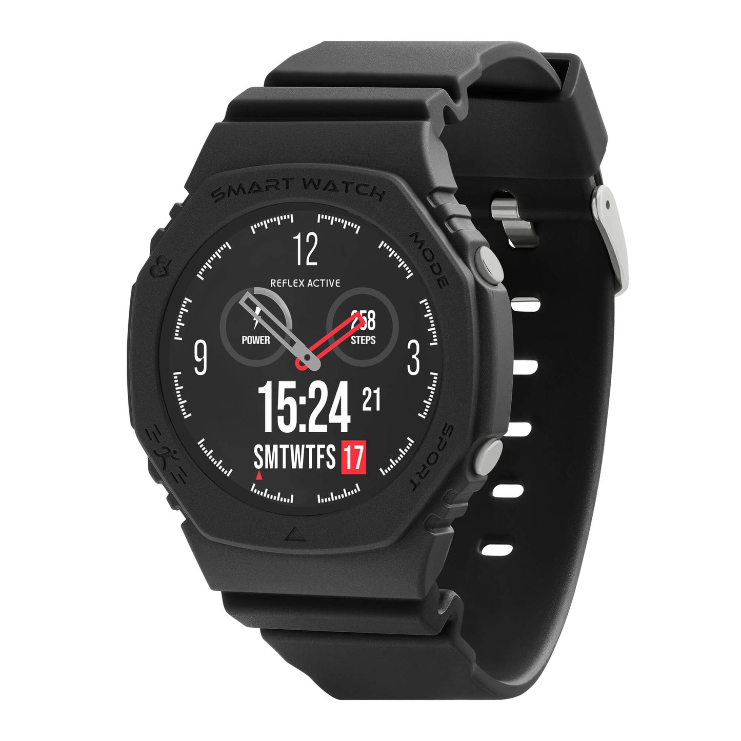 Reflex Active RA26-2180 Smartwatch Black Silicon Strap