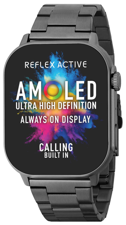 Reflex Active RA29-4082 Smartwatch Black Stainless Steel Bracelet