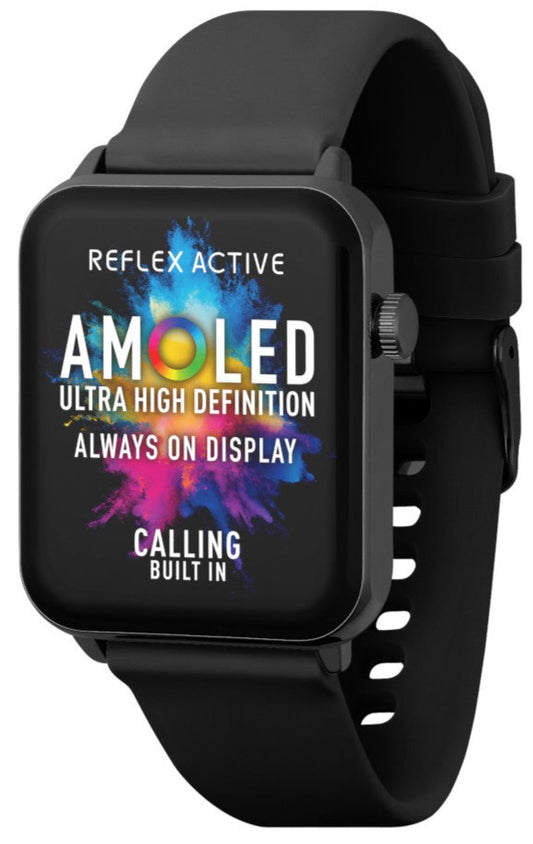 Reflex Active RA30-2186 Smartwatch Black Silicon Strap